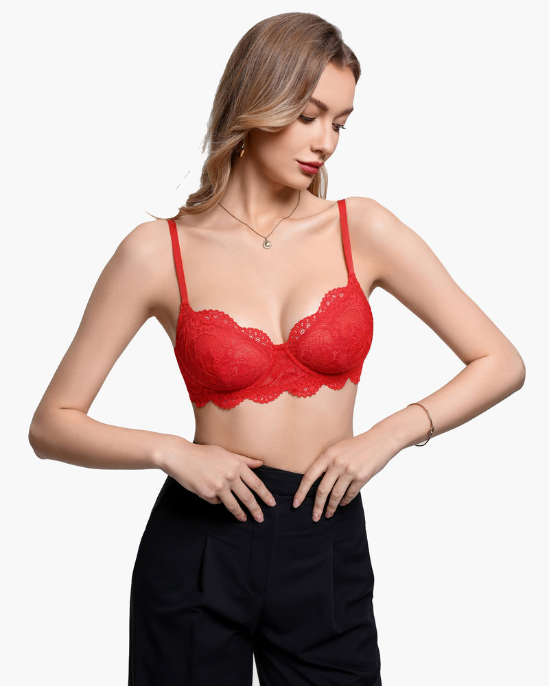 Lace Balconette Underwire Unlined Everyday Bra