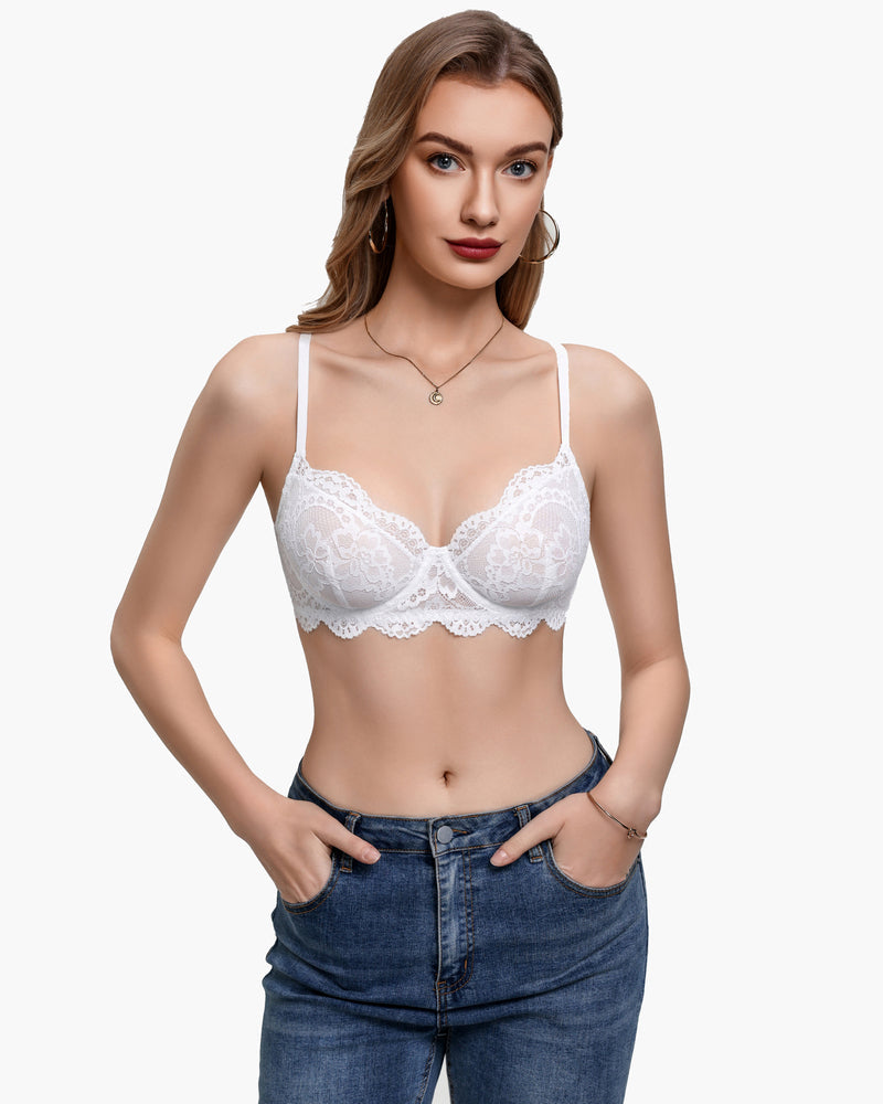 Lace Balconette Underwire Unlined Everyday Bra