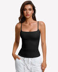 Padded Cami Tank Top with Built-In Bra