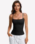 Padded Cami Tank Top with Built-In Bra