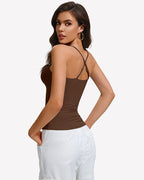 Padded Cami Tank Top with Built-In Bra