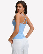 Padded Cami Tank Top with Built-In Bra