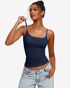 Padded Cami Tank Top with Built-In Bra