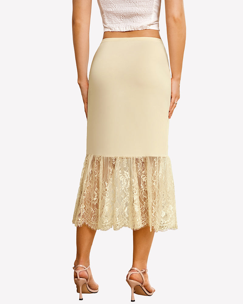 Lace Half Slip Underskirt Under Dress