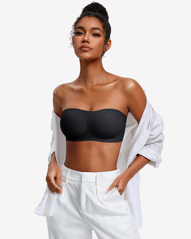 No-Slip Wireless Jelly Strapless Bra with Adjustable Straps