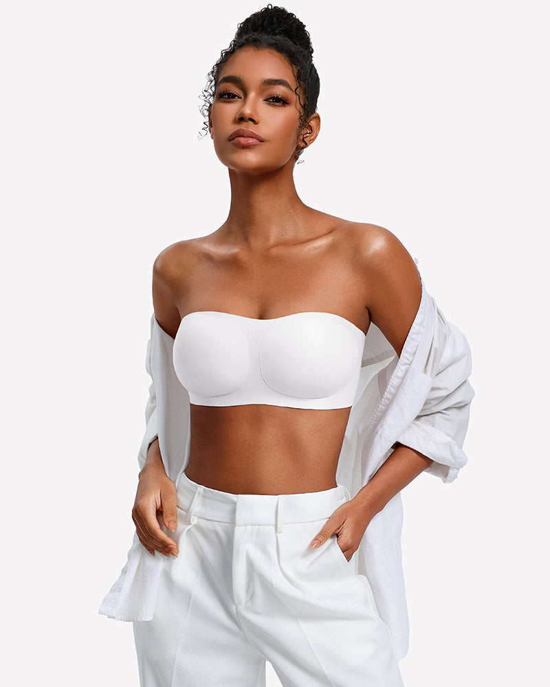 No-Slip Wireless Jelly Strapless Bra with Adjustable Straps