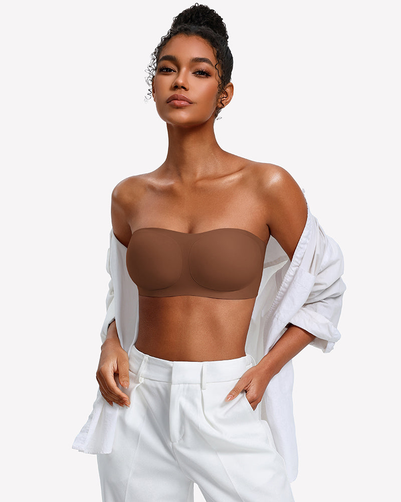 No-Slip Wireless Jelly Strapless Bra with Adjustable Straps