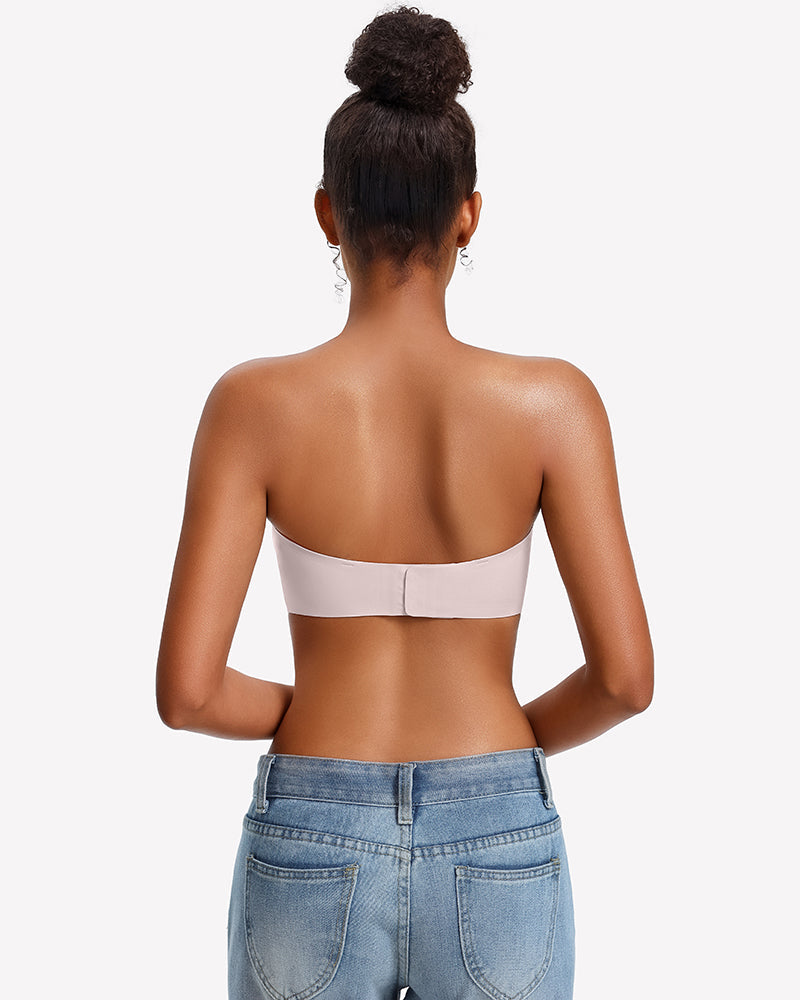 No-Slip Wireless Jelly Strapless Bra with Adjustable Straps