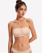 No-Slip Wireless Jelly Strapless Bra with Adjustable Straps