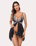 Open Front Lace Lingerie for Women