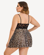 Plus Size Heart Side Slit Nightdress