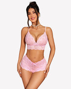 Women Lingerie Set 3 Piece Bra and Panty Sets with Robe