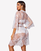 Women Lingerie Set 3 Piece Bra and Panty Sets with Robe