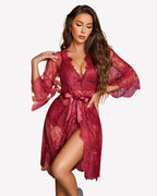 Women Lingerie Set 3 Piece Bra and Panty Sets with Robe