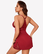 Lace Nightgown V Neck Soft Chemise
