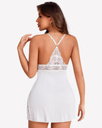 Lace Nightgown V Neck Soft Chemise