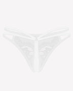 Lace Floral Lace Crotchless Briefs G-String