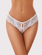 Lace Thongs Panties with Cute Bow