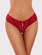 Lace Thongs Panties with Cute Bow