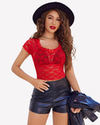 Short Sleeve See Through Shirts