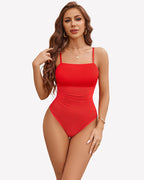 Square Neck Tank Body Suits Sheer Leotard