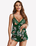 Ruffled Mesh Cami Lingerie