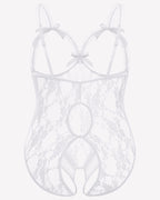 Plus Size Crotchless Exotic Lace Teddies