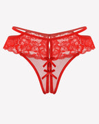 Lace Cheeky Mesh Hollow Thongs