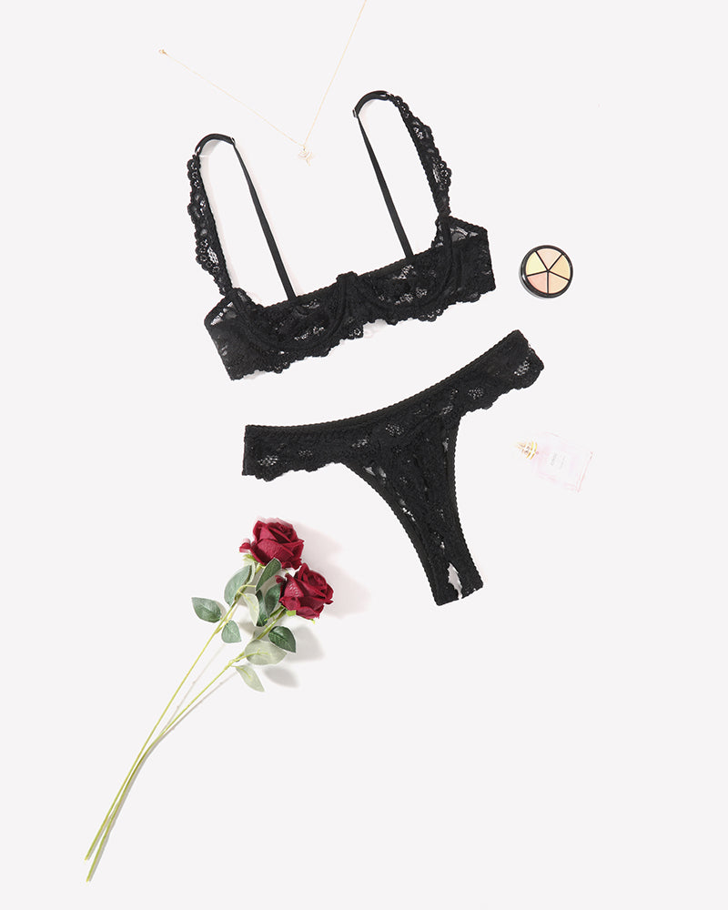 Push Up Lace Bra and Panty Sets
