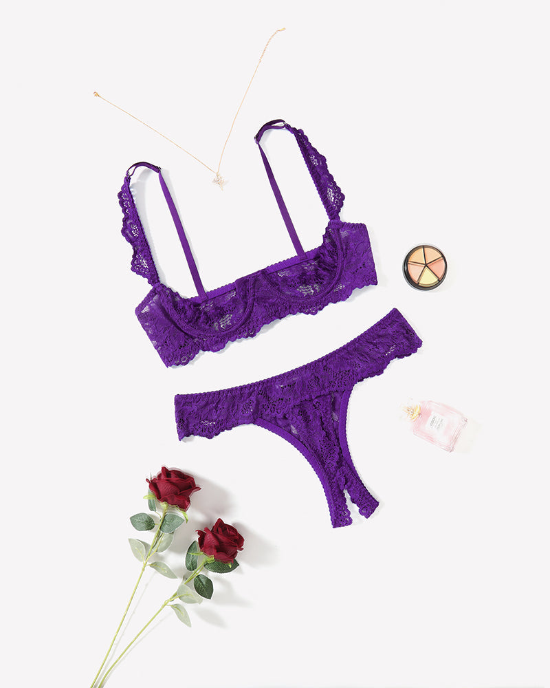 Push Up Lace Bra and Panty Sets