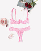 Push Up Lace Bra and Panty Sets