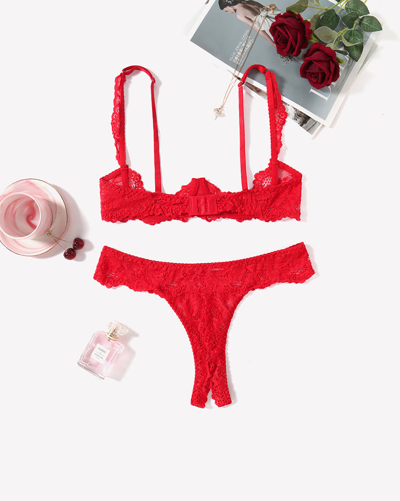 Push Up Lace Bra and Panty Sets