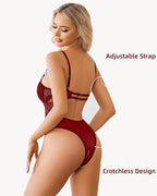 Cut Out Babydoll Crotchless Teddy