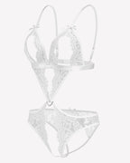 Lace Deep V Teddy Bodysuit
