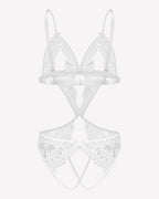 Lace Deep V Teddy Bodysuit