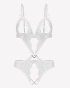 Lace Deep V Teddy Bodysuit