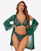 Mesh Bra and Panty Sets 2 Piece Outfits