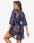Lace Robes Babydoll Lingerie Dress