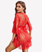 Lace Robes Babydoll Lingerie Dress