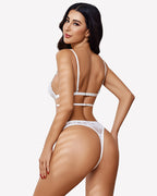 2 Piece Lace Lingerie Set with Chain
