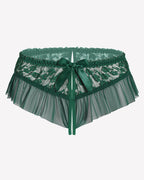 Floral Lace Briefs with Cute Bow