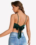 Silk Satin Camisole Y2k Tank Top