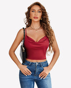 Silk Satin Camisole Y2k Tank Top