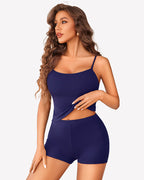 Sheer Back Heart Lace Pajama Set