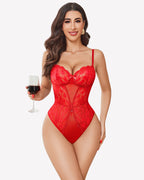 2 Piece Sheer Kimono Robe with Lace Teddy