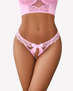 Low Rise Briefs Floral Lace Thong