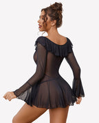 Rave Ruffle Off Shoulder Dress