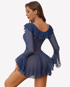 Rave Ruffle Off Shoulder Dress