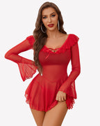 Rave Ruffle Off Shoulder Dress