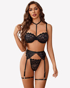 Bra And Panty Sets With Garter Belt